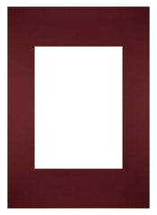 Passe Partout 21x297cm Carton Wine Red Edge Straight Front | Yourdecoration.com