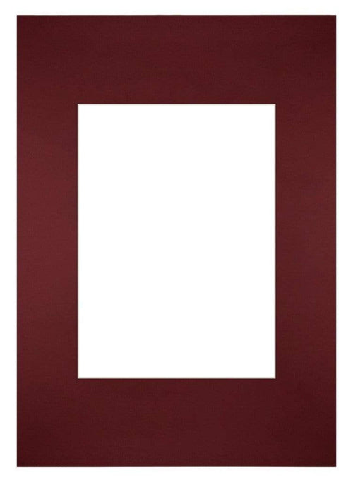 Passe Partout 21x297cm Carton Wine Red Edge Straight Front | Yourdecoration.com