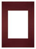 Passe Partout 21x297cm Carton Wine Red Edge Straight Front | Yourdecoration.com