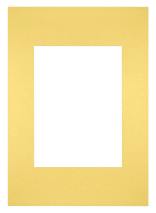 Passe Partout 21x297cm Carton Yellow Edge Straight Front | Yourdecoration.com