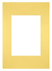 Passe Partout 21x297cm Carton Yellow Edge Straight Front | Yourdecoration.com