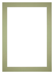 Passe Partout 21x30cm Carton Mint Green Edge 5cm Straight Front | Yourdecoration.com