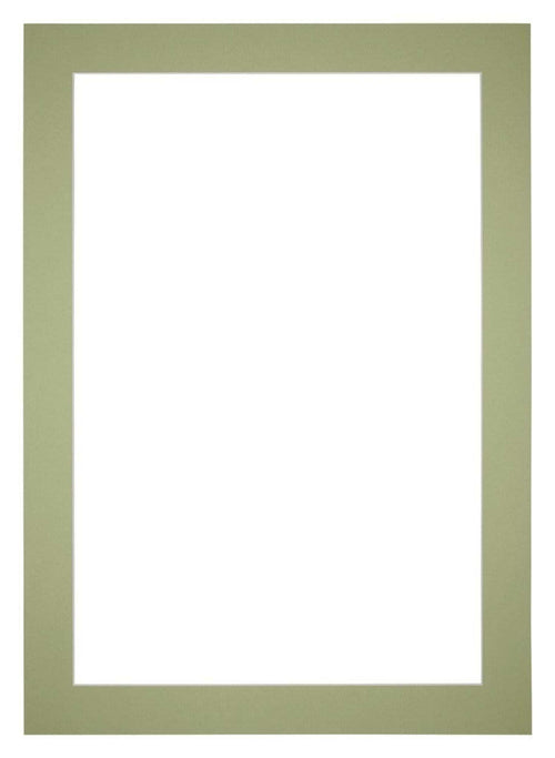 Passe Partout 21x30cm Carton Mint Green Edge 5cm Straight Front | Yourdecoration.com