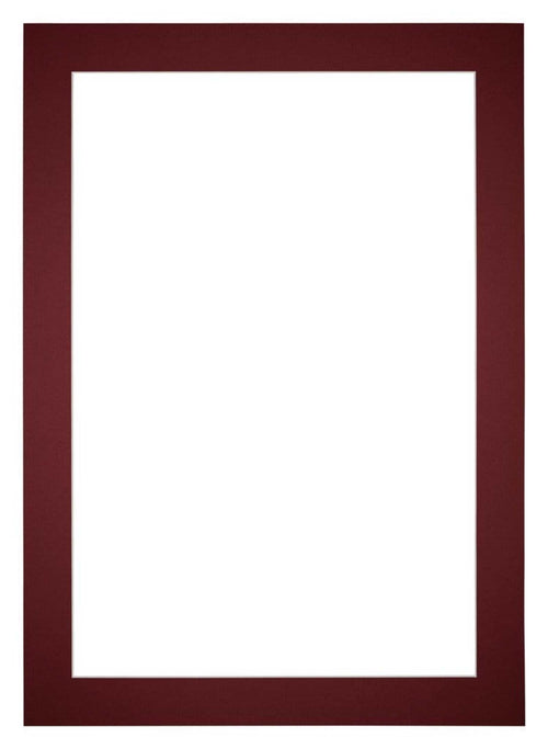 Passe Partout 21x30cm Carton Wine Red Edge 5cm Straight Front | Yourdecoration.com