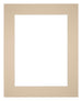 Passe Partout 24x30cm Carton Beige Edge 6cm Straight Front | Yourdecoration.com