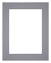 Passe Partout 24x30cm Carton Gray Edge 6cm Straight Front | Yourdecoration.com