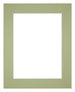 Passe Partout 24x30cm Carton Mint Green Edge 6cm Straight Front | Yourdecoration.com