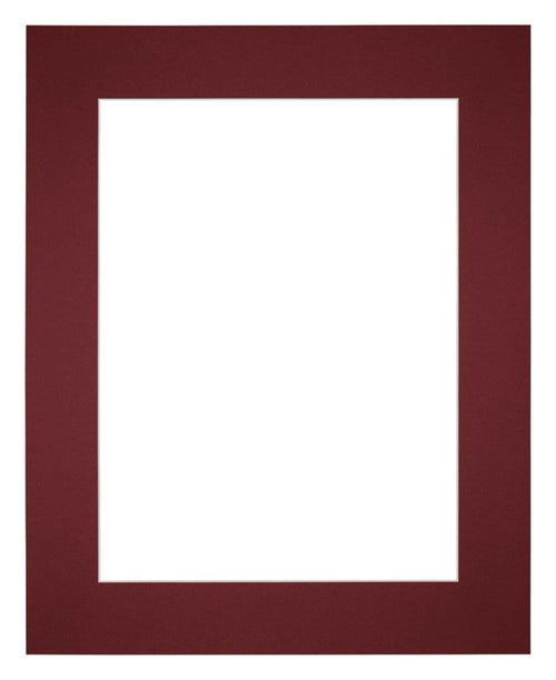 Passe Partout 24x30cm Carton Wine Red Edge 6cm Straight Front | Yourdecoration.com