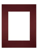 Passe Partout 24x30cm Carton Wine Red Edge Straight Front | Yourdecoration.com