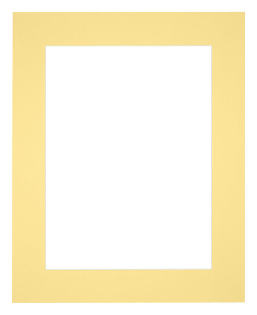 Passe Partout 24x30cm Carton Yellow Edge 6cm Straight Front | Yourdecoration.com