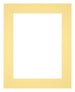 Passe Partout 24x30cm Carton Yellow Edge 6cm Straight Front | Yourdecoration.com