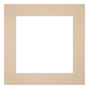 Passe Partout 25x25cm Carton Beige Edge 6cm Straight Front | Yourdecoration.com