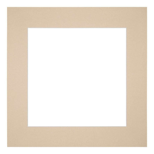 Passe Partout 25x25cm Carton Beige Edge 6cm Straight Front | Yourdecoration.com