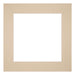 Passe Partout 25x25cm Carton Beige Edge 6cm Straight Front | Yourdecoration.com