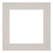 Passe Partout 25x25cm Carton Gray Gray Edge 6cm Straight Front | Yourdecoration.com