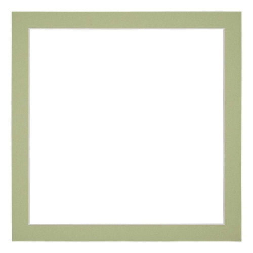 Passe Partout 25x25cm Carton Mint Green Edge 3cm Straight Front | Yourdecoration.com