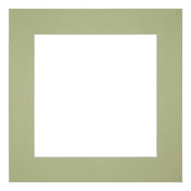 Passe Partout 25x25cm Carton Mint Green Edge 6cm Straight Front | Yourdecoration.com