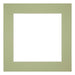 Passe Partout 25x25cm Carton Mint Green Edge 6cm Straight Front | Yourdecoration.com