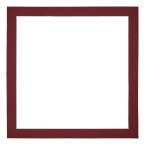 Passe Partout 25x25cm Carton Wine Red Edge 3cm Straight Front | Yourdecoration.com