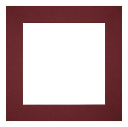 Passe Partout 25x25cm Carton Wine Red Edge 6cm Straight Front | Yourdecoration.com