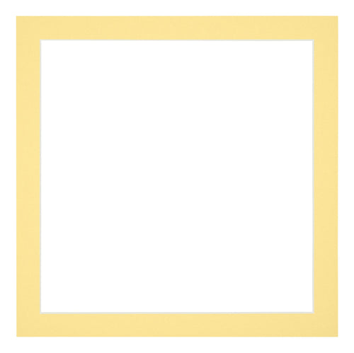 Passe Partout 25x25cm Carton Yellow Edge 3cm Straight Front | Yourdecoration.com