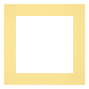 Passe Partout 25x25cm Carton Yellow Edge 6cm Straight Front | Yourdecoration.com