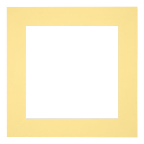 Passe Partout 25x25cm Carton Yellow Edge 6cm Straight Front | Yourdecoration.com