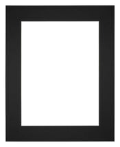 Passe Partout 25x30cm Carton Black Edge 6cm Straight Front | Yourdecoration.com