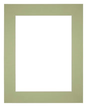 Passe Partout 25x30cm Carton Mint Green Edge 6cm Straight Front | Yourdecoration.com