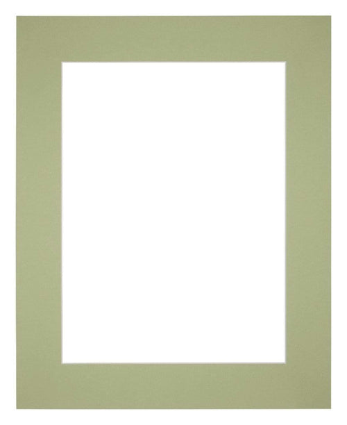 Passe Partout 25x30cm Carton Mint Green Edge 6cm Straight Front | Yourdecoration.com
