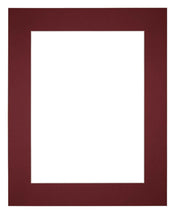 Passe Partout 25x30cm Carton Wine Red Edge 6cm Straight Front | Yourdecoration.com