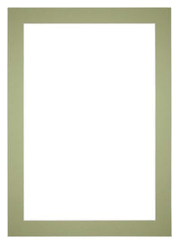 Passe Partout 25x35cm Carton Mint Green Edge 5cm Straight Front | Yourdecoration.com