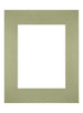 Passe Partout 28x35cm Carton Mint Green Edge Straight Front | Yourdecoration.com