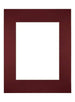 Passe Partout 28x35cm Carton Wine Red Edge Straight Front | Yourdecoration.com