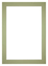 Passe Partout 30x42cm Carton Mint Green Edge 5cm Straight Front | Yourdecoration.com