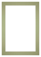 Passe Partout 30x42cm Carton Mint Green Edge 5cm Straight Front | Yourdecoration.com