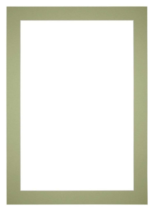 Passe Partout 30x42cm Carton Mint Green Edge 5cm Straight Front | Yourdecoration.com