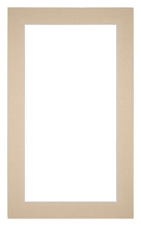 Passe Partout 30x50cm Carton Beige Edge 4cm Straight Front | Yourdecoration.com