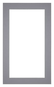Passe Partout 30x50cm Carton Gray Edge 4cm Straight Front | Yourdecoration.com