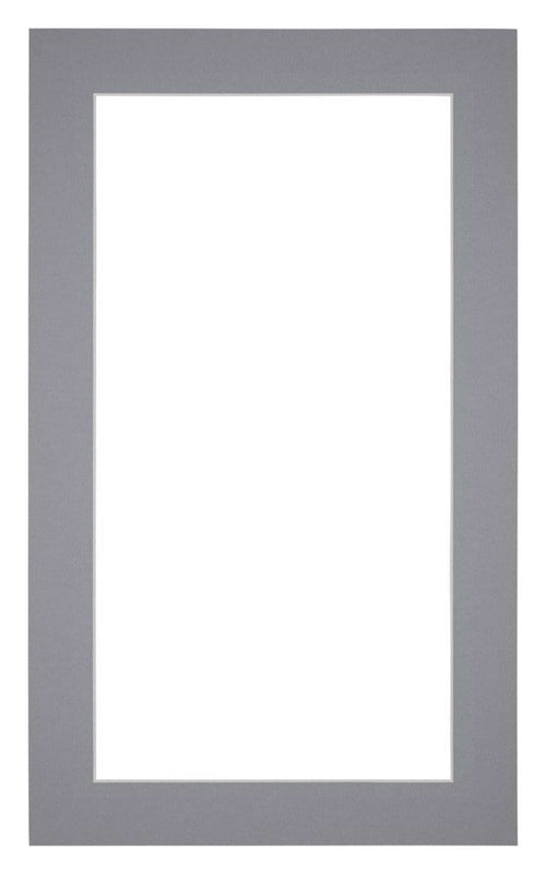 Passe Partout 30x50cm Carton Gray Edge 4cm Straight Front | Yourdecoration.com