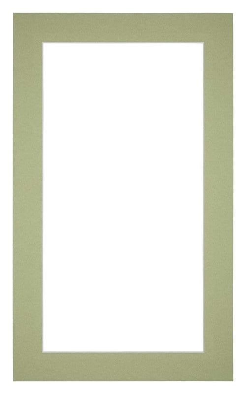 Passe Partout 30x50cm Carton Mint Green Edge 4cm Straight Front | Yourdecoration.com