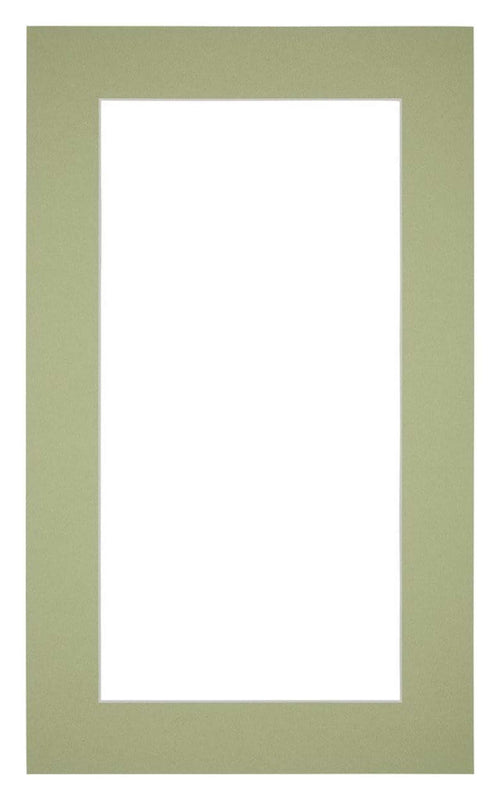 Passe Partout 30x50cm Carton Mint Green Edge 5cm Straight Front | Yourdecoration.com