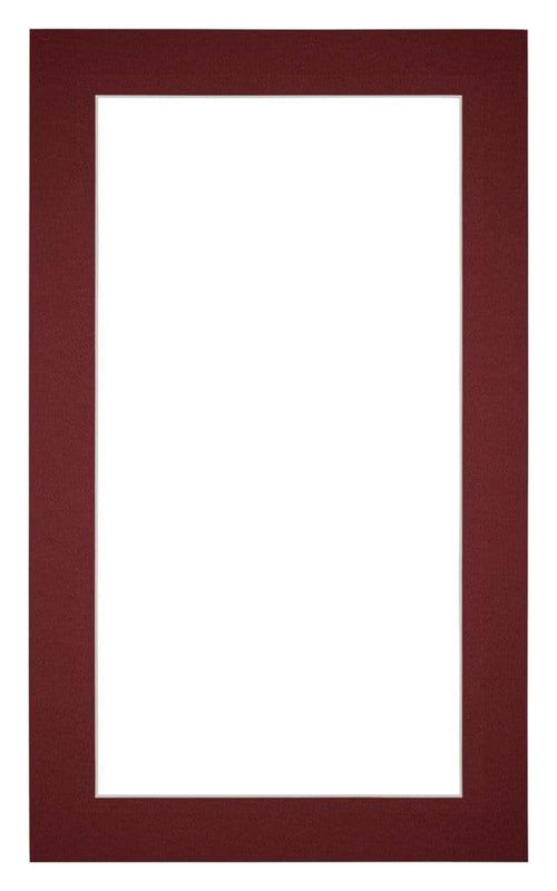 Passe Partout 30x50cm Carton Wine Red Edge 4cm Straight Front | Yourdecoration.com