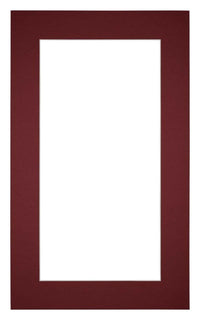 Passe Partout 30x50cm Carton Wine Red Edge 5cm Straight Front | Yourdecoration.com