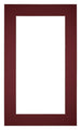 Passe Partout 30x50cm Carton Wine Red Edge 5cm Straight Front | Yourdecoration.com