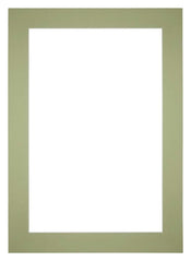 Passe Partout 35x50cm Carton Mint Green Edge 6cm Straight Front | Yourdecoration.com