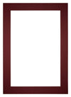 Passe Partout 35x50cm Carton Wine Red Edge 6cm Straight Front | Yourdecoration.com
