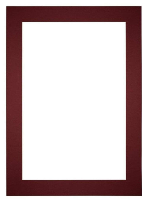 Passe Partout 35x50cm Carton Wine Red Edge 6cm Straight Front | Yourdecoration.com