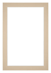 Passe Partout 40x60cm Carton Beige Edge 3cm Straight Front | Yourdecoration.com