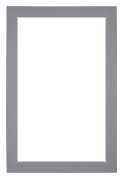 Passe Partout 40x60cm Carton Gray Edge 3cm Straight Front | Yourdecoration.com